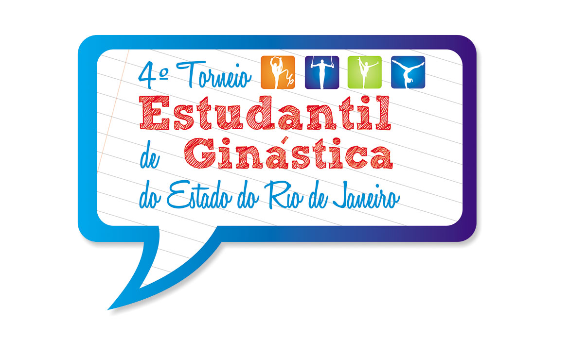 portfólio criação de logomarca 4º torneio estudantil de ginástica do estado do rio de janeiro